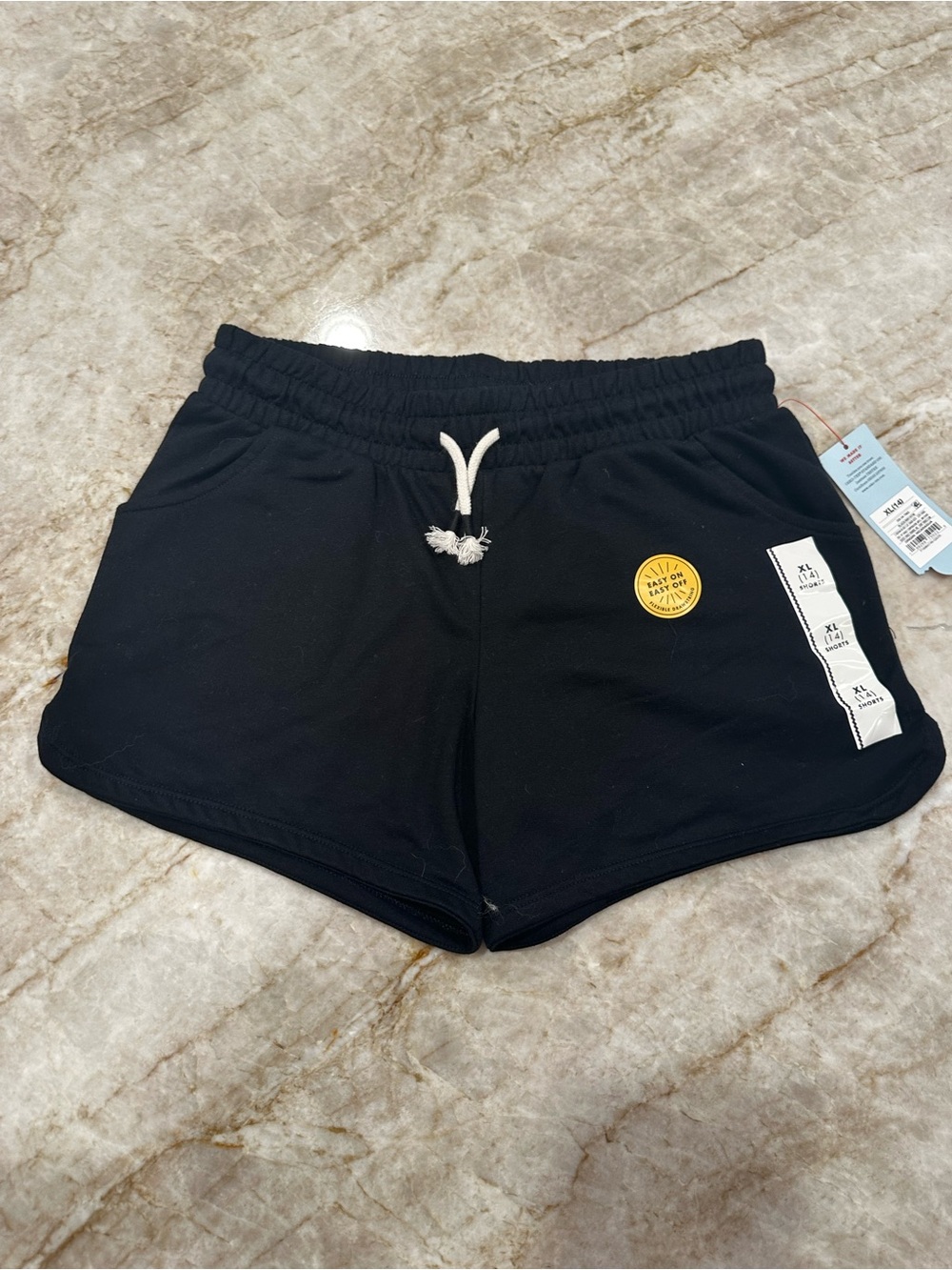 Girls Cat & Jack Black Casual Drawstring Shorts